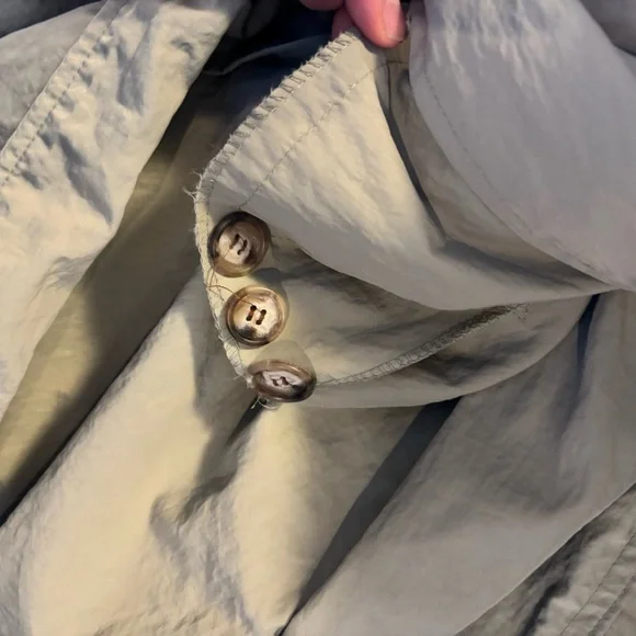 Vintage Banana Republic Men’s Green Trench Raincoat - size S - Picture 11 of 12